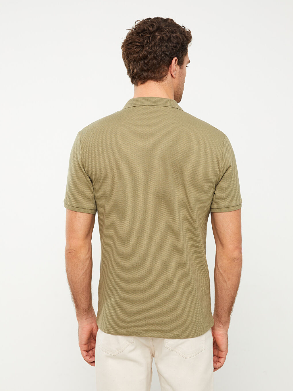 Tricou cu Guler Polo și Mânecă Scurtă pentru Bărbați-4