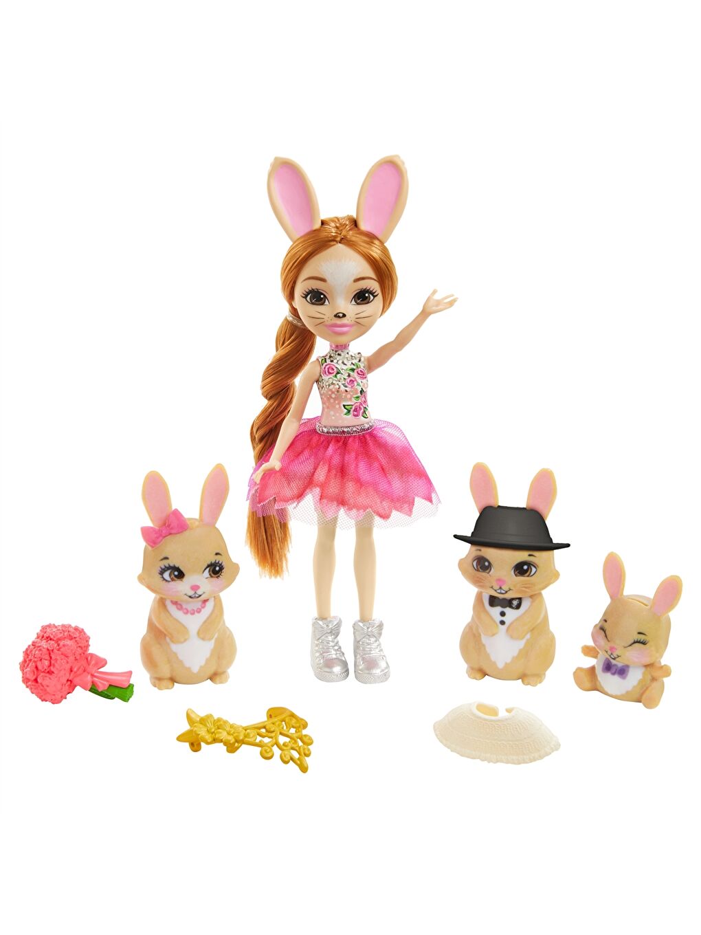 LCW ACCESSORIES Rabbit Brystal Family Girl Child Toy Set -S3CO08Z4-QBC