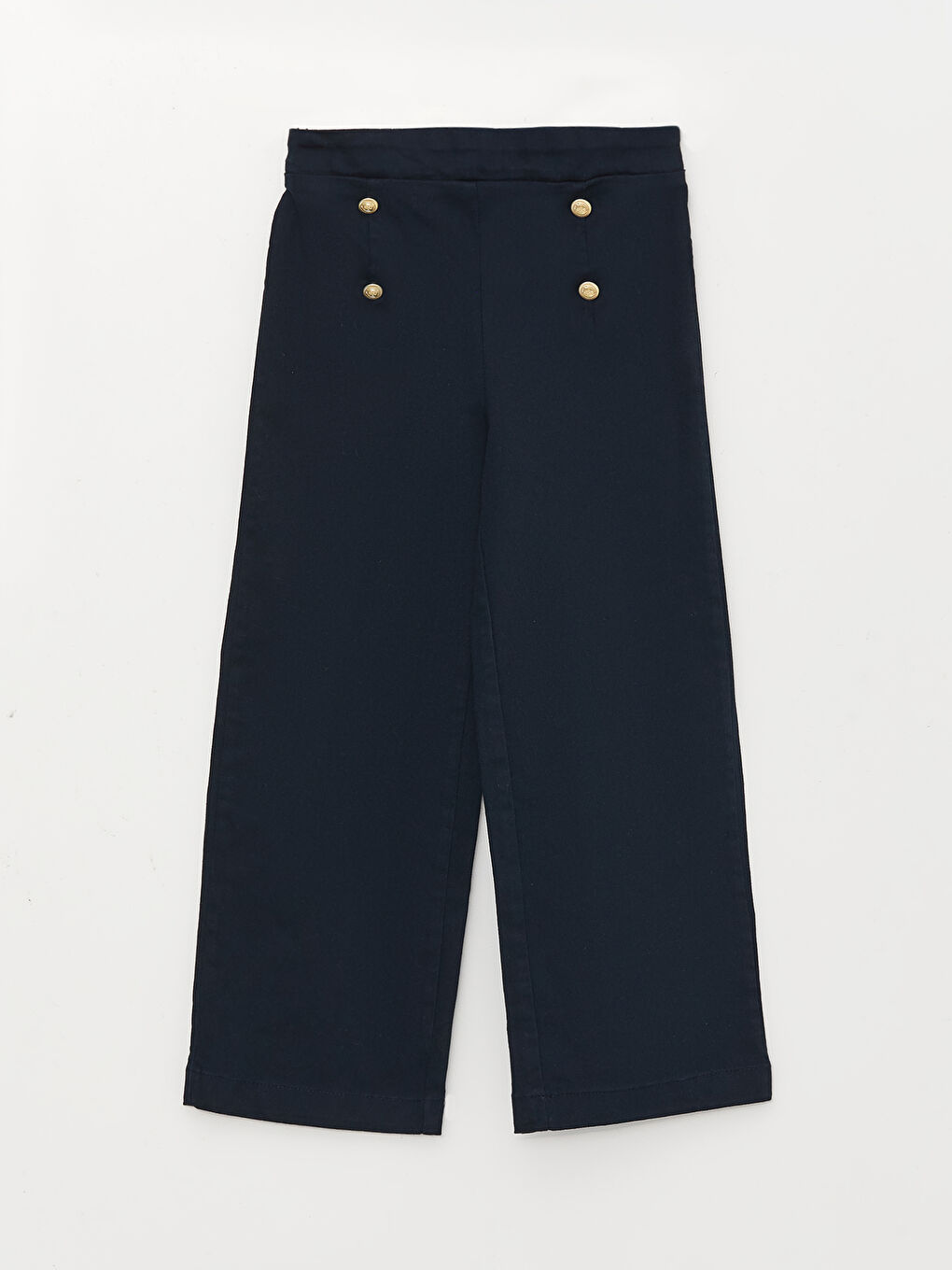 Square Collar Short Sleeve Girls' Blouse and Trousers-2