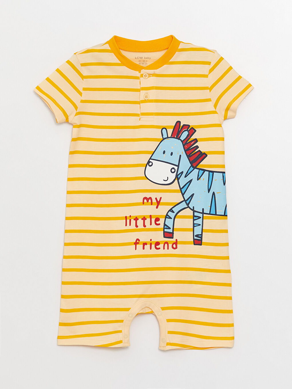 LCW baby Crew Neck Printed Baby Boys' Jumpsuit -S3CO42Z1-LH0