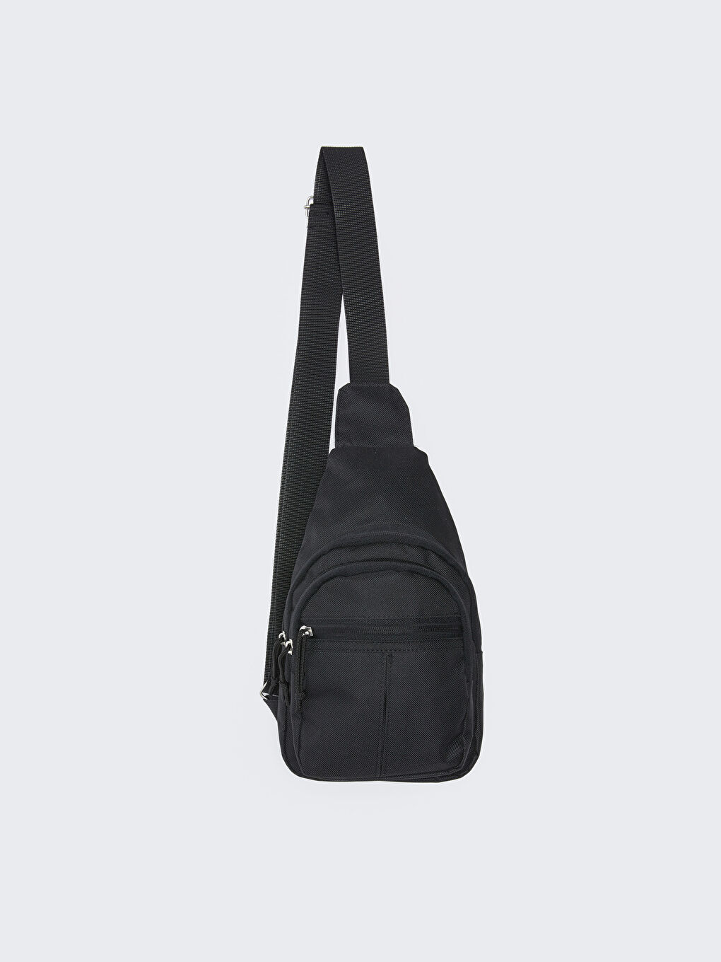 Siyah Düz Erkek Göğüs Çantası-2