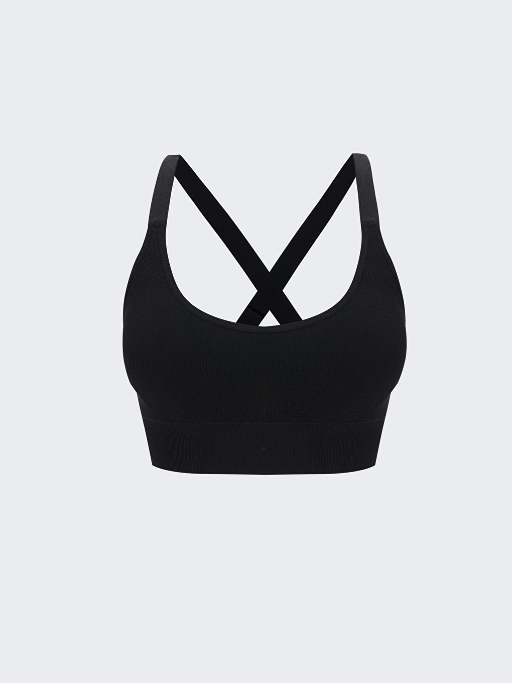Siyah Balensiz Dolgusuz Dikişsiz Sporcu Sütyen