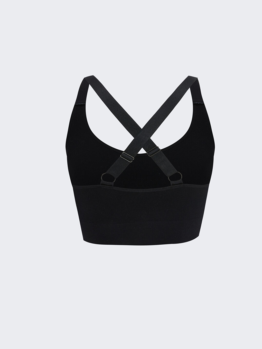 Siyah Balensiz Dolgusuz Dikişsiz Sporcu Sütyen-1