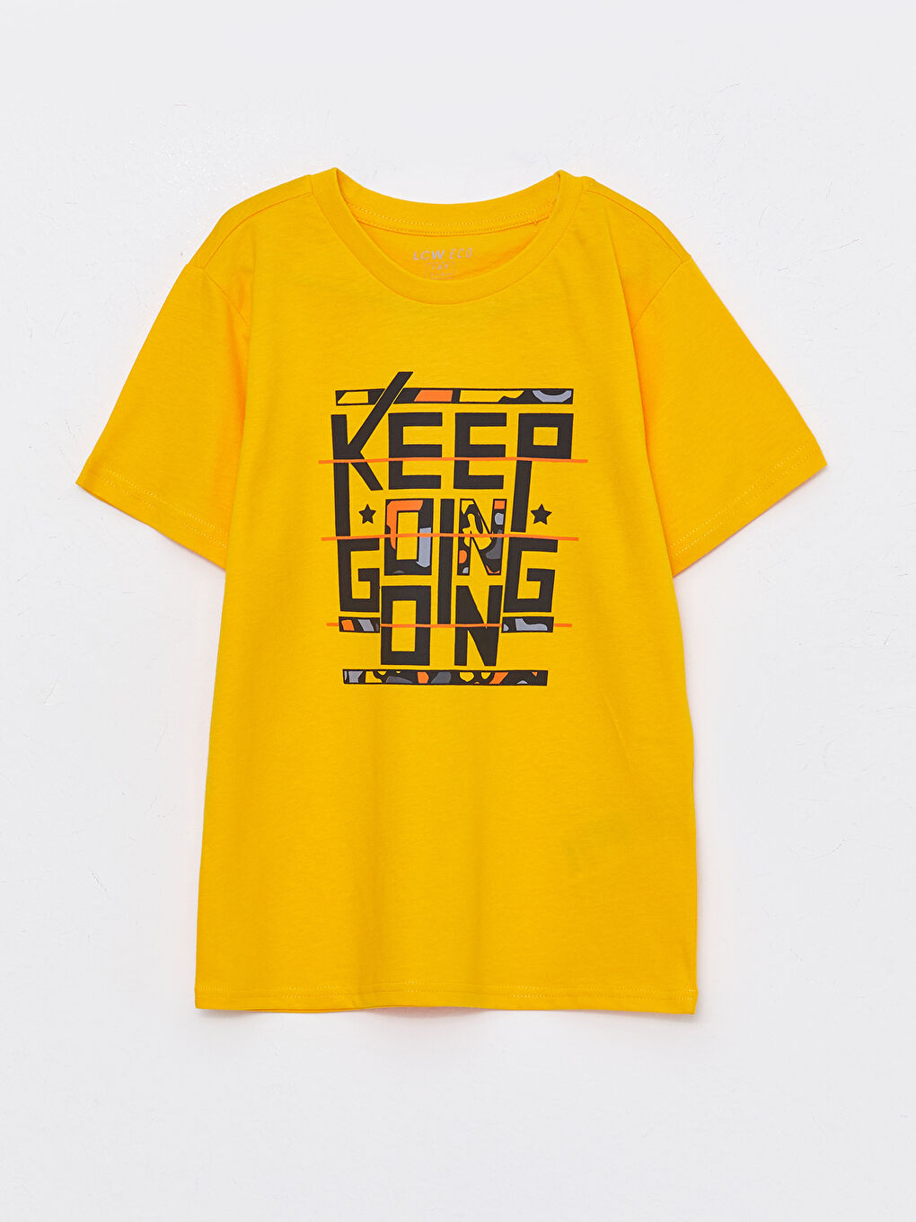 Turuncu Bisiklet Yaka Baskılı Kısa Kollu Erkek Çocuk Şortlu Pijama Takımı-1