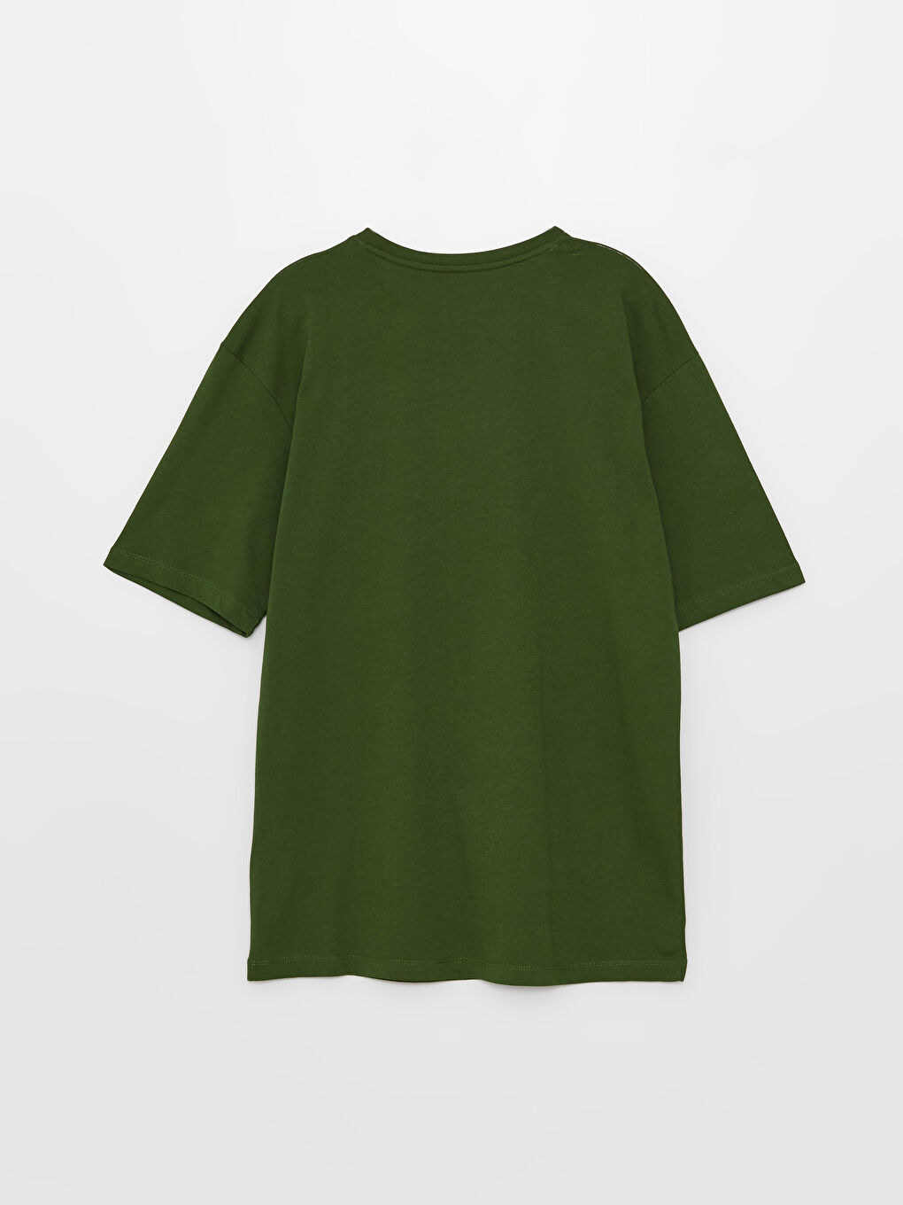 Yeşil Bisiklet Yaka Kısa Kollu Baskılı Penye Erkek Tişört-6