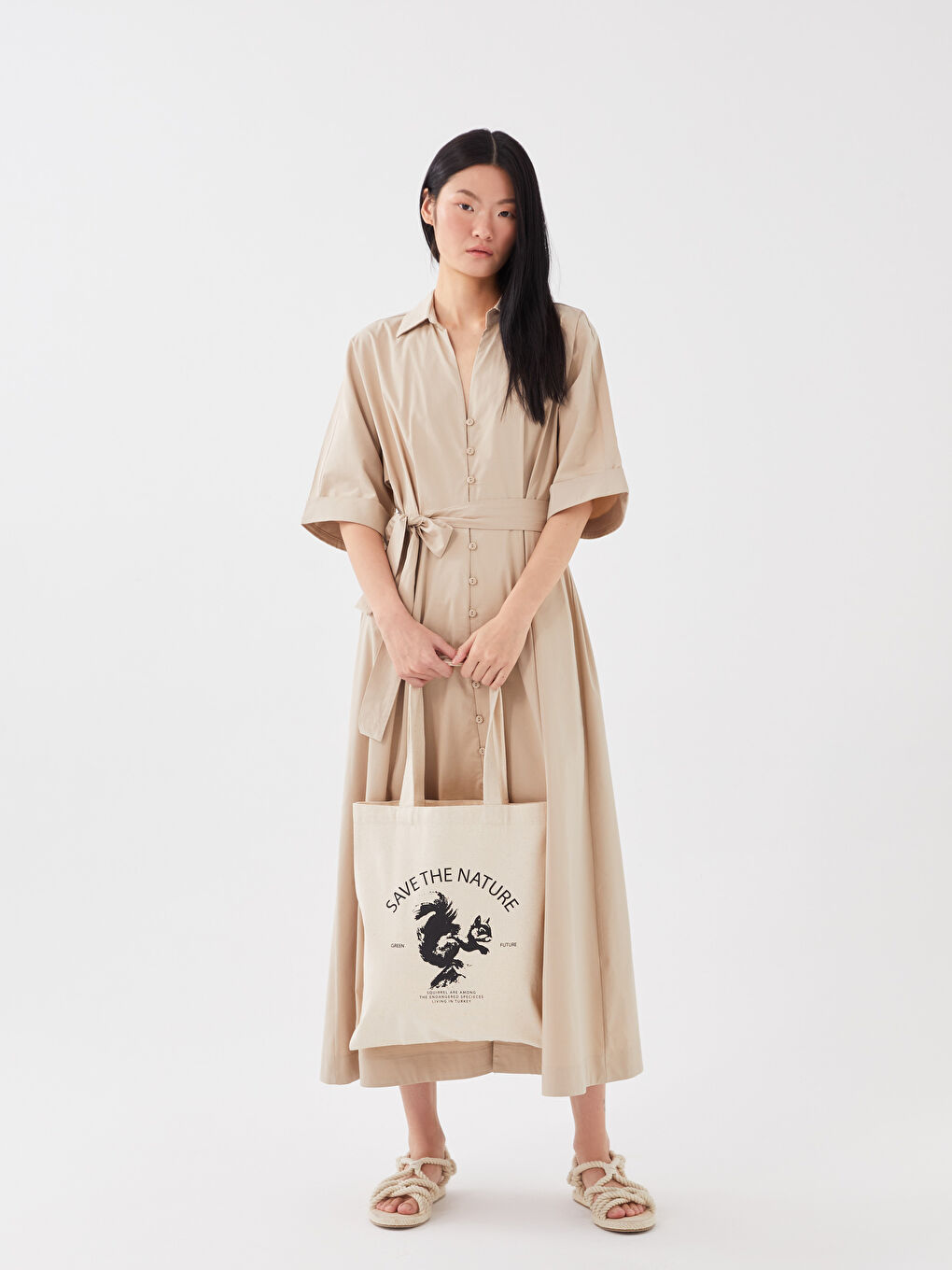 Сумка для покупок с принтом для женщин-1