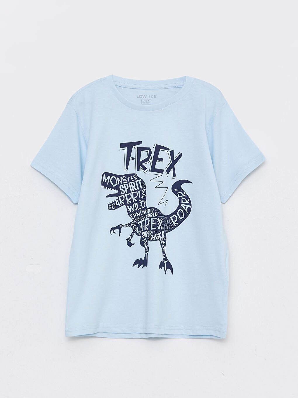 Crew Neck Printed Short Sleeve Boys' Shorts Pyjama Set-1