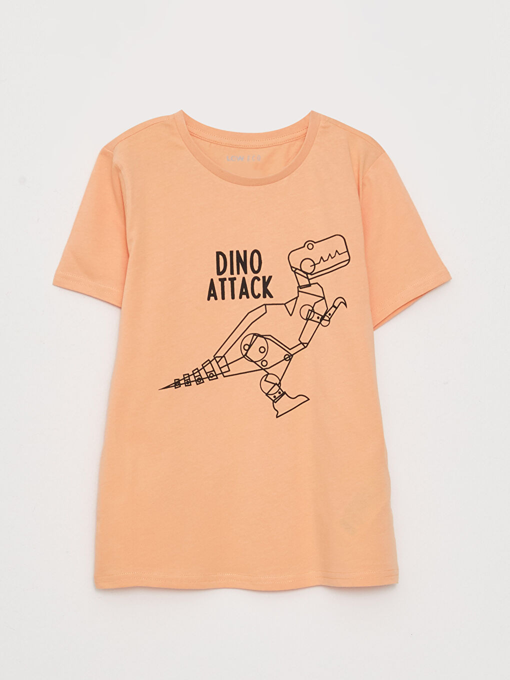 Turuncu Bisiklet Yaka Baskılı Kısa Kollu Erkek Çocuk Şortlu Pijama Takımı-1