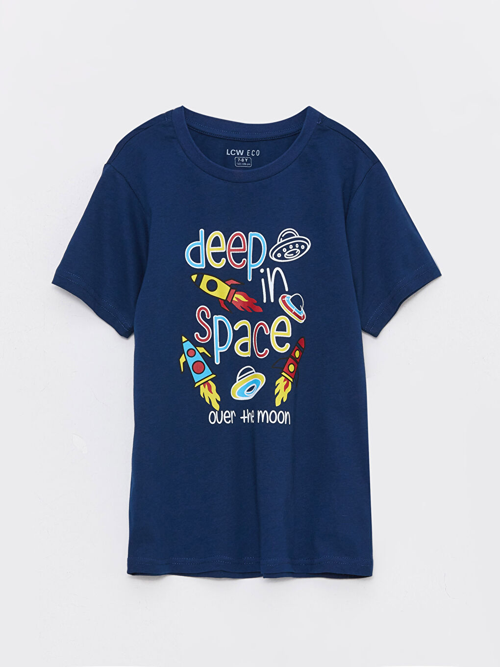 طقم بيجامة شورت بأكمام قصيرة مطبوع بياقة دائرية للأولاد-1