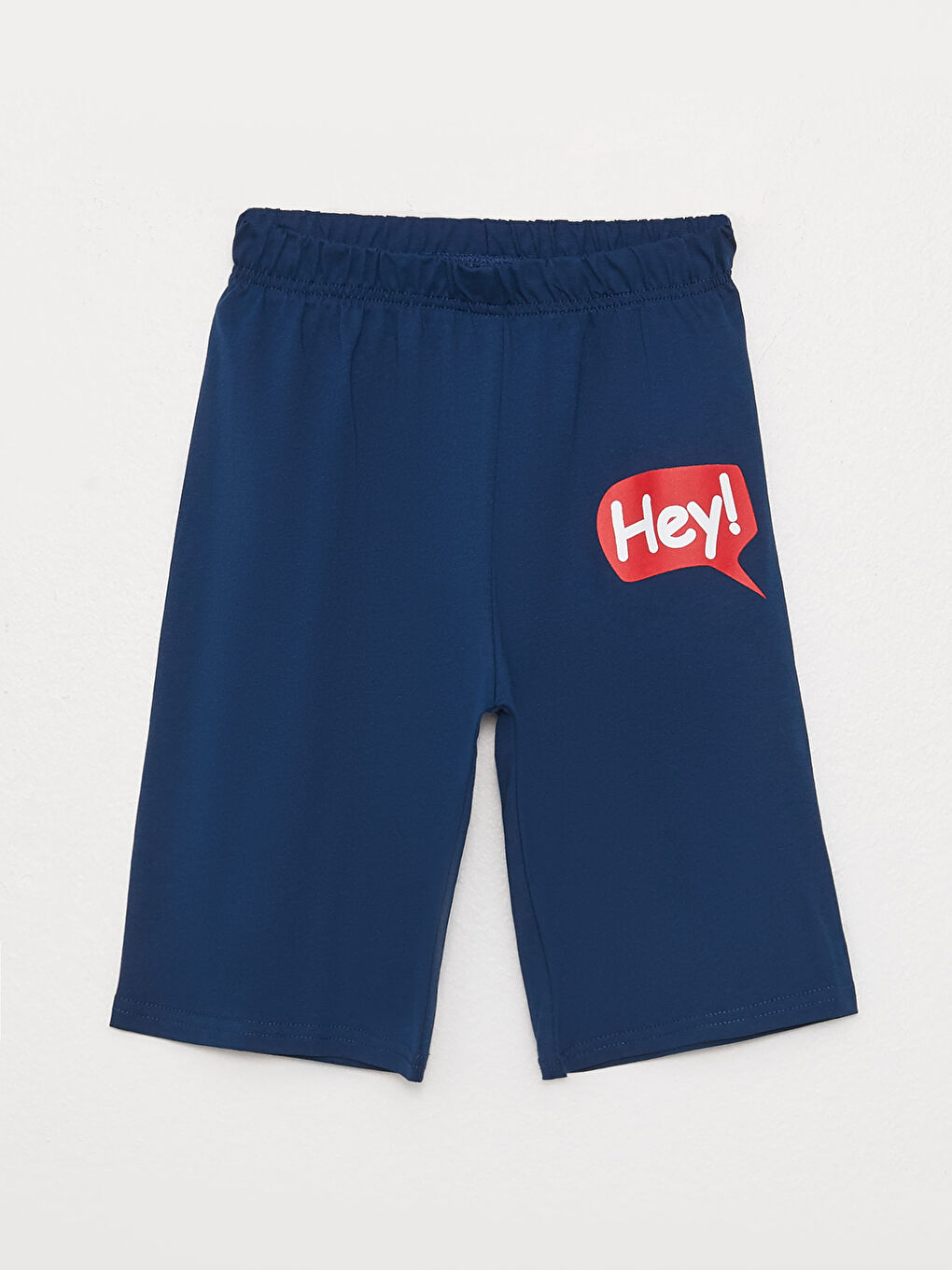 Kırmızı Bisiklet Yaka Baskılı Kısa Kollu Erkek Çocuk Şortlu Pijama Takımı-2