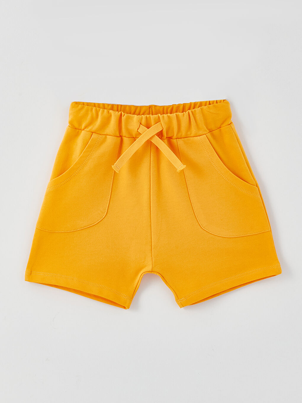 Beyaz Bisiklet Yaka Kısa Kollu Baskılı Erkek Bebek Tişört ve Şort 2'li Takım-2