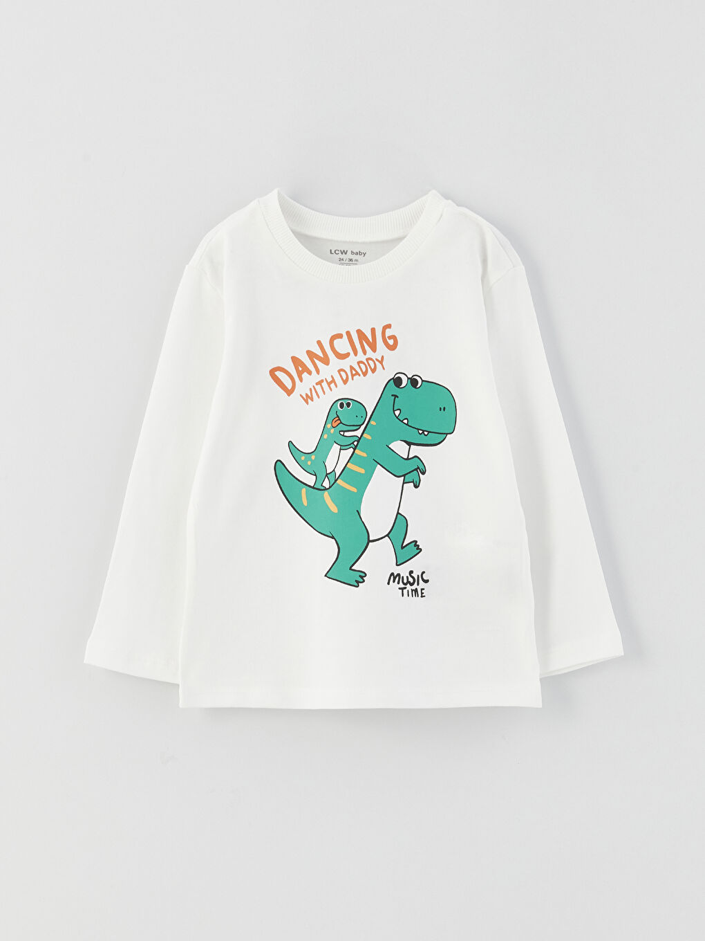 Crew Neck Long Sleeve Printed Baby Boys' T-Shirt and Tracksuit Bottom 2 Pack Set-1