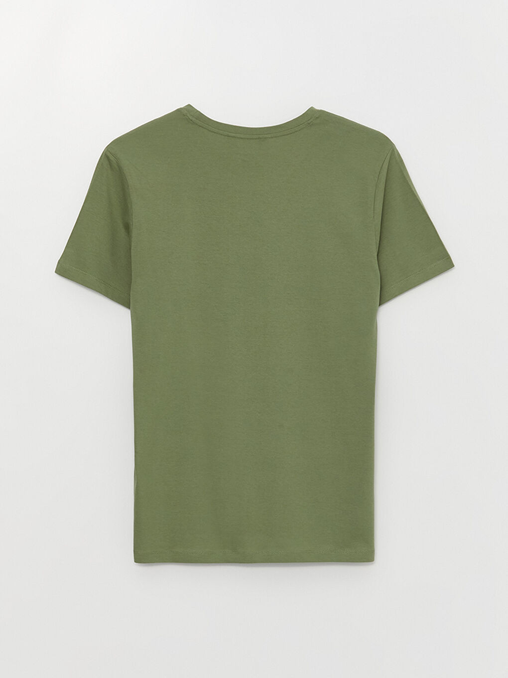 تيشيرت رجالي ياقة دائرية كم قصير مطبوع قطن ممشط-6