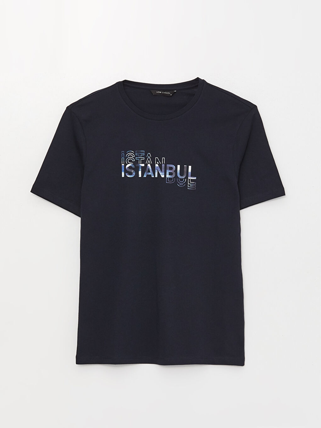 Футболка Мужская с Круглым Вырезом, Коротким Рукавом, С Принтом, Из Гребенного Хлопка-5