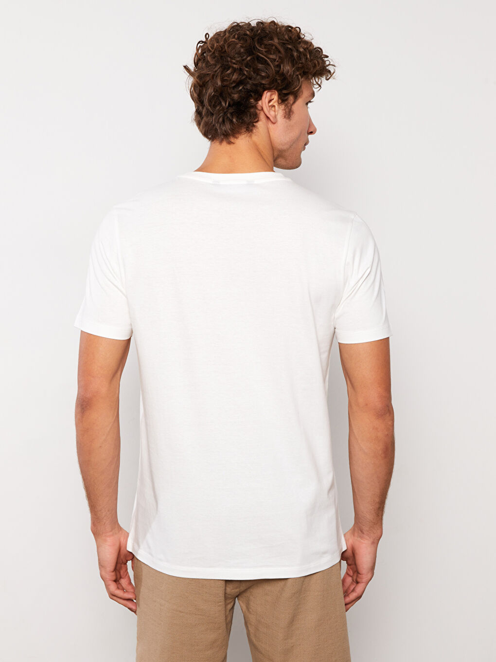 XSIDE Crew Neck Short Sleeve Printed Combed Cotton Men's T-shirt