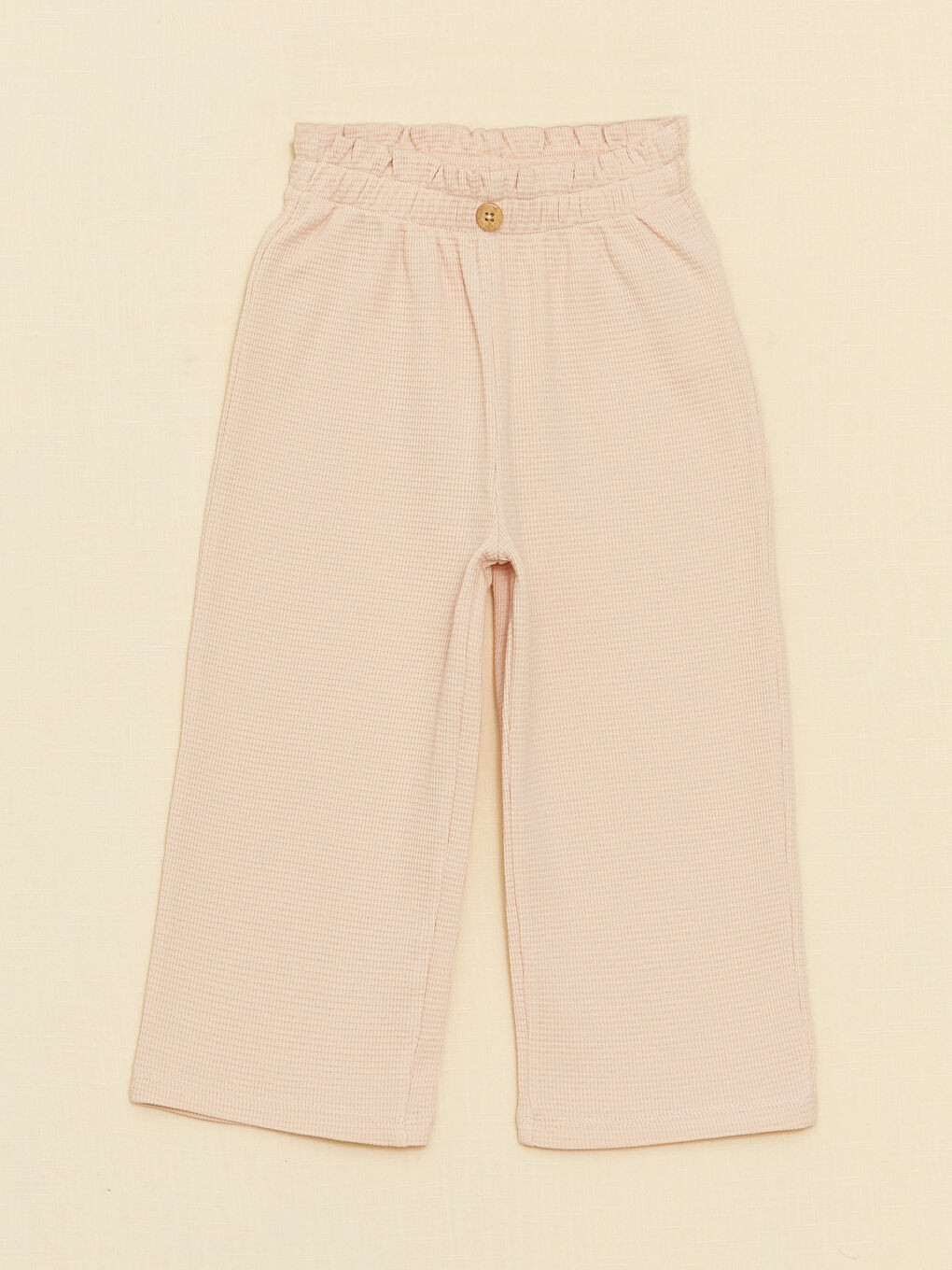 Pembe Bisiklet Yaka Kısa Kollu Kız Bebek Bluz ve Pantolon 2'li Takım-7