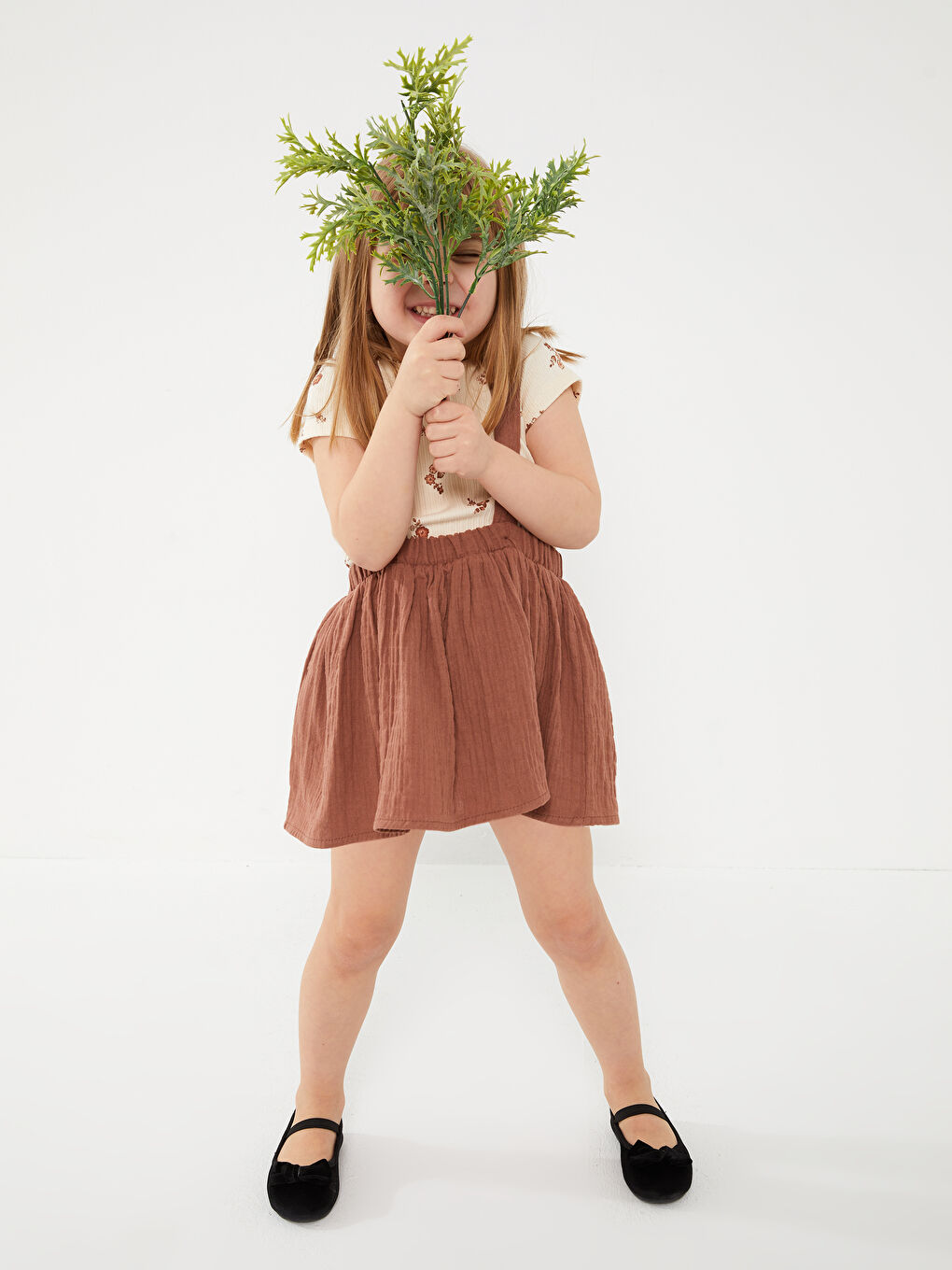 Ensemble T-Shirt et Jupe à Motifs Bébé Fille à Col Rond et Manches Courtes (Lot de 2)-1