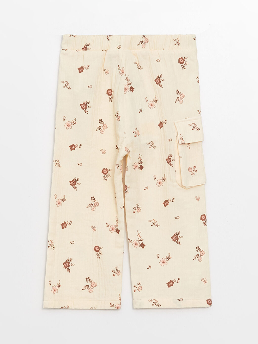 Pantaloni Fetițe cu Imprimeu și Talie Elastică-3