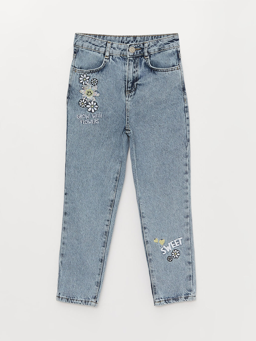 Embroidered Girl Jean Trousers -S3CQ16Z4-SHK
