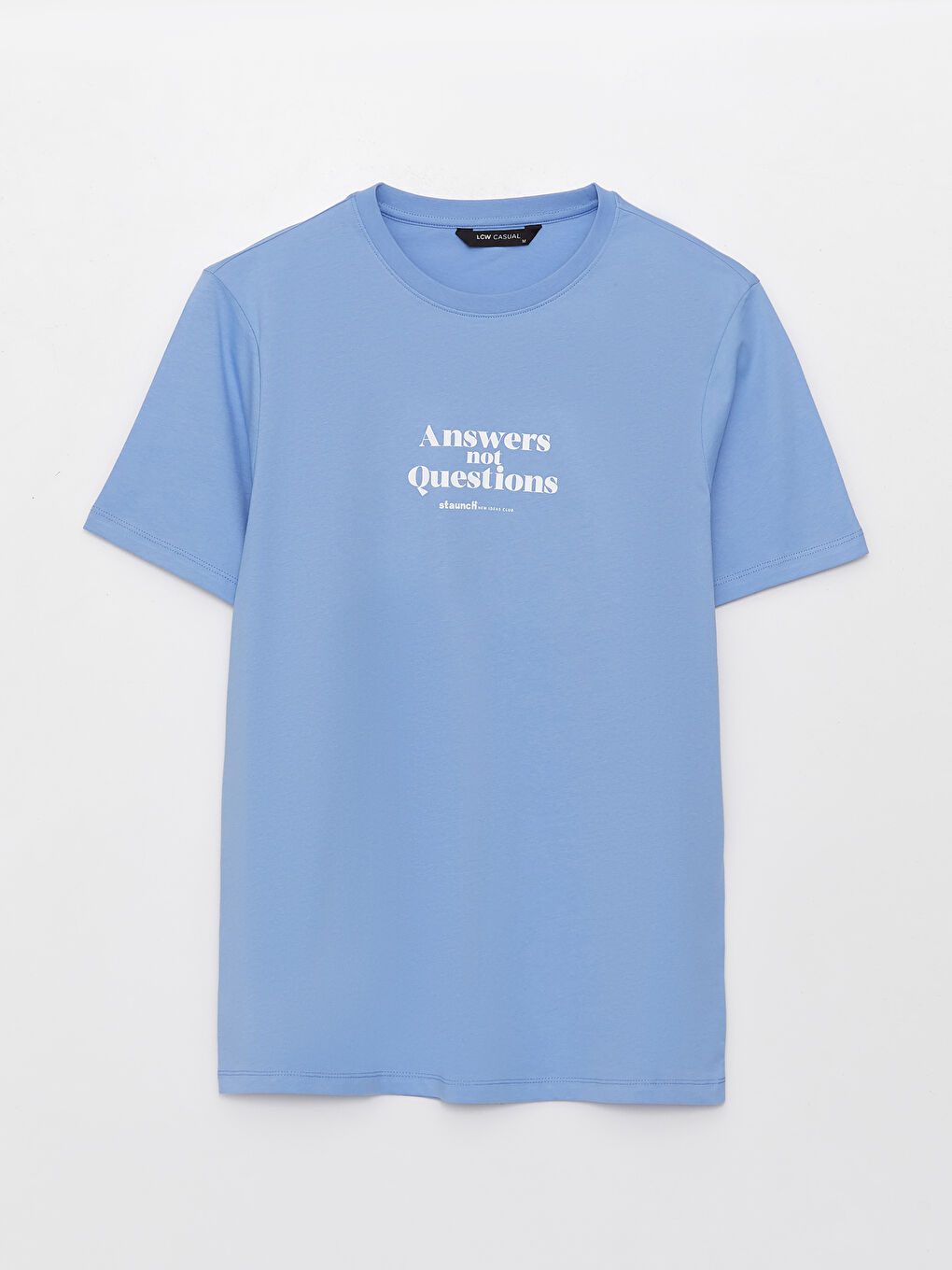 تيشيرت رجالي ياقة دائرية كم قصير مطبوع قطن ممشط-6