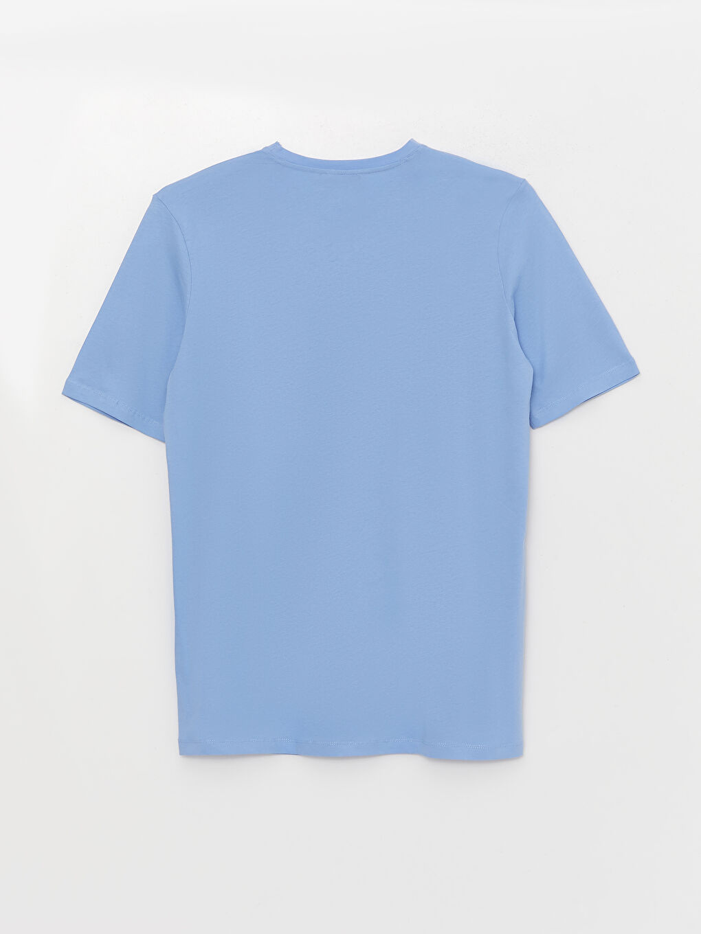 تيشيرت رجالي ياقة دائرية كم قصير مطبوع قطن ممشط-7