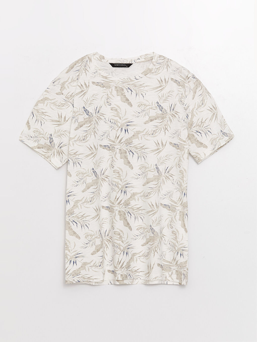 მრგვალი საყელო მოკლე სახელო ნიმუშიანი ჟერსი მამაკაცის მაისური-5