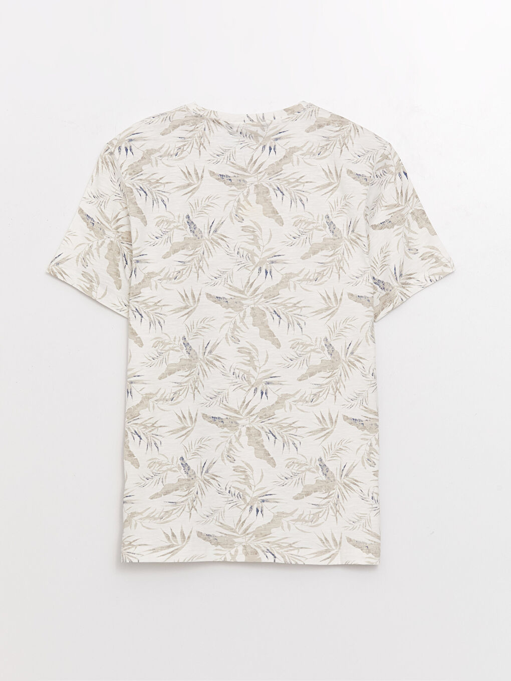 მრგვალი საყელო მოკლე სახელო ნიმუშიანი ჟერსი მამაკაცის მაისური-6