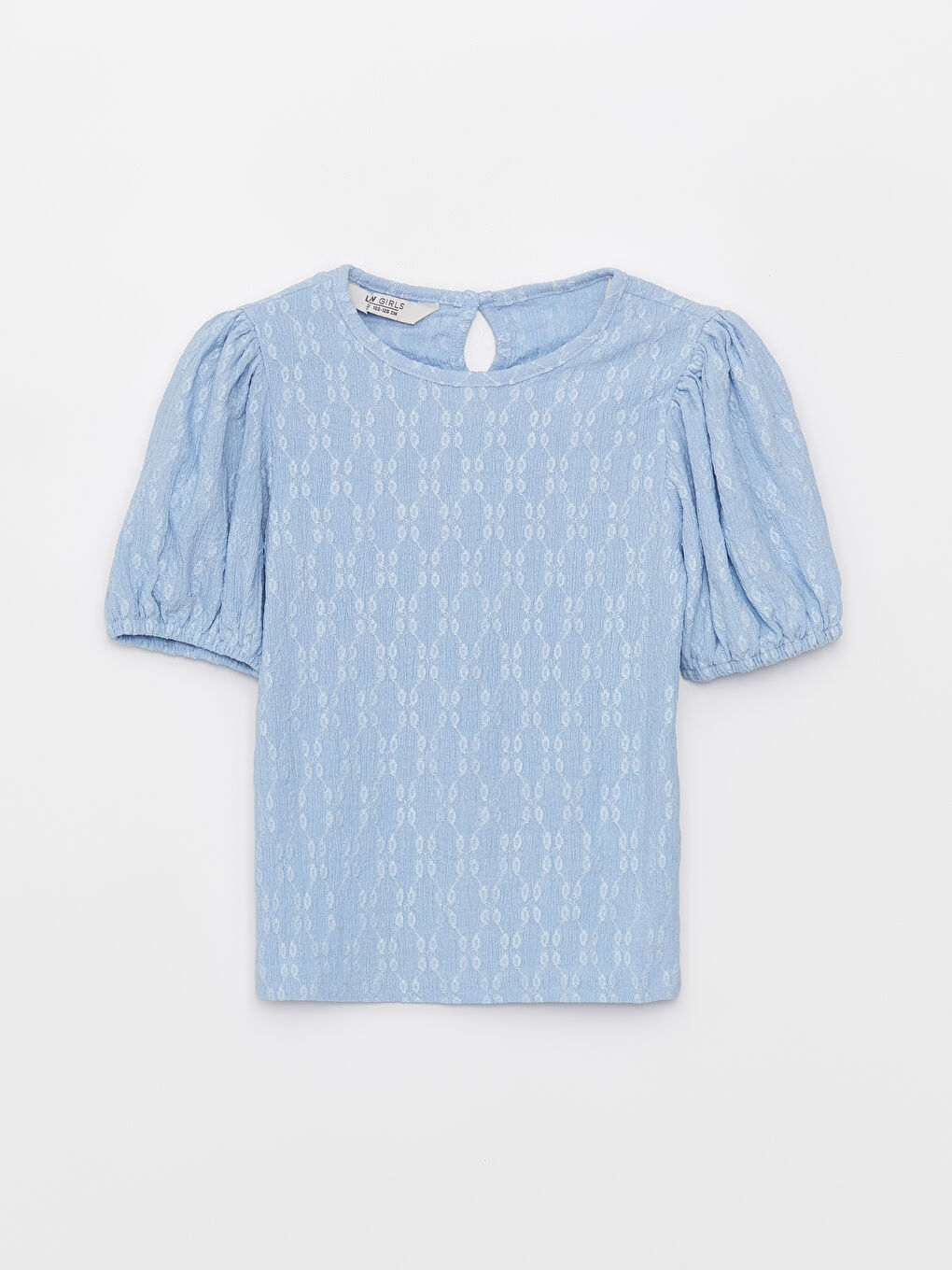 Футболка с круглым вырезом, узорчатая, с коротким рукавом для девочек
