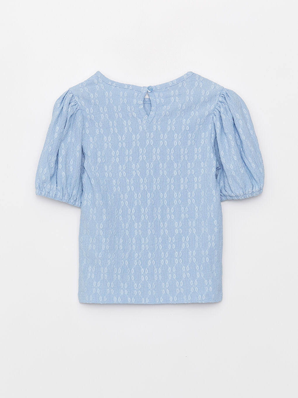 Футболка с круглым вырезом, узорчатая, с коротким рукавом для девочек-2