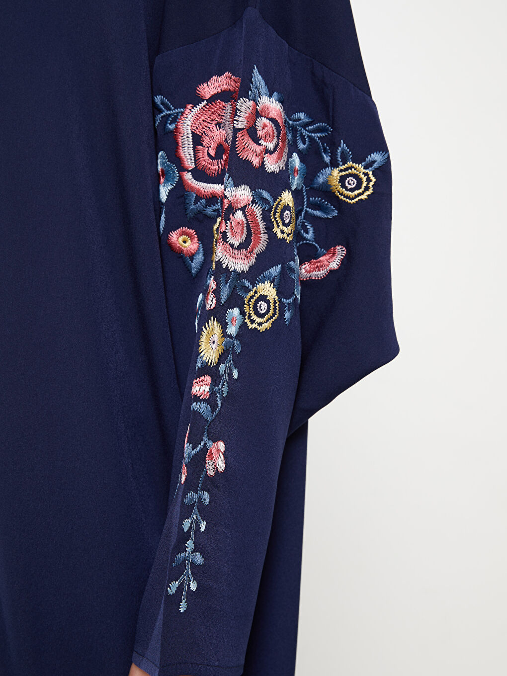 Hooded Embroidered Long Sleeve Oversize Women's Dress -S3CQ91Z8-HFH