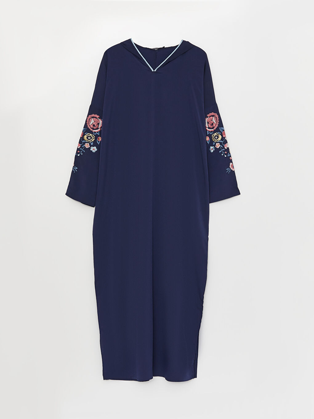 Hooded Embroidered Long Sleeve Oversize Women's Dress -S3CQ91Z8-HFH
