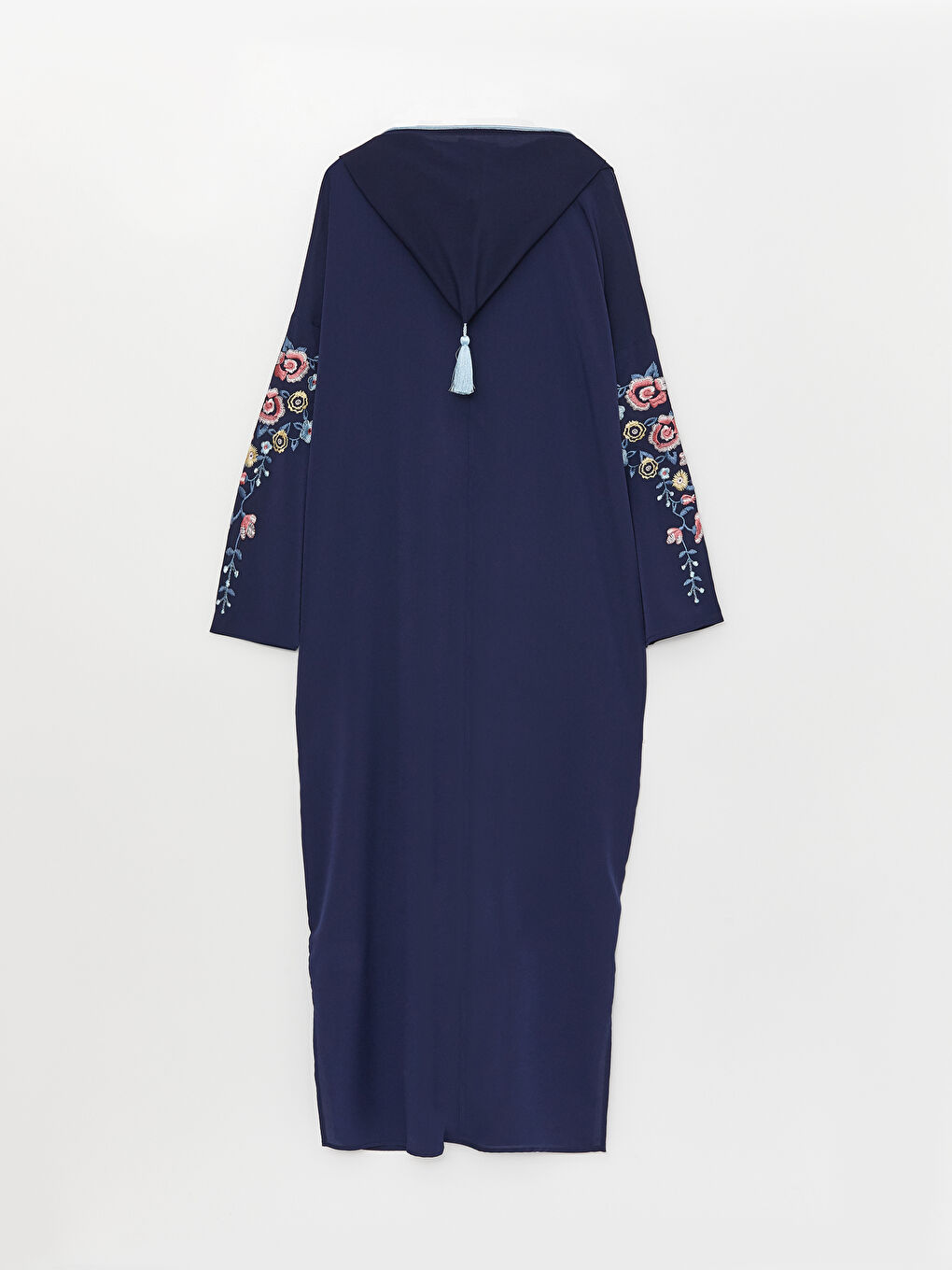 Hooded Embroidered Long Sleeve Oversize Women's Dress -S3CQ91Z8-HFH
