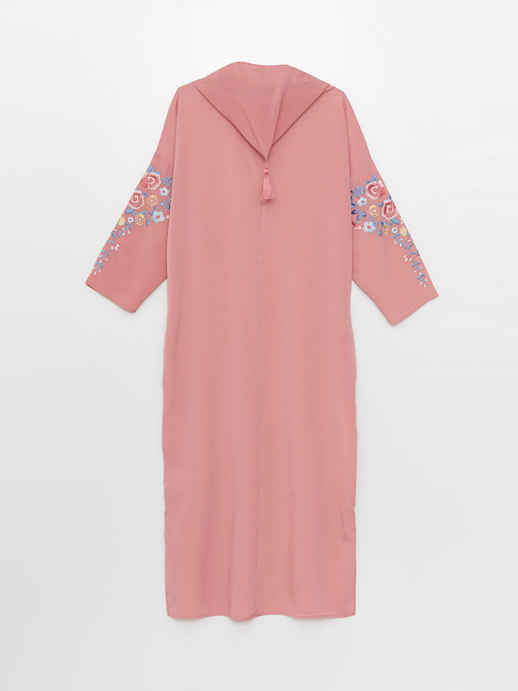 Hooded Embroidered Long Sleeve Oversize Women's Dress -S3CQ91Z8-QPS