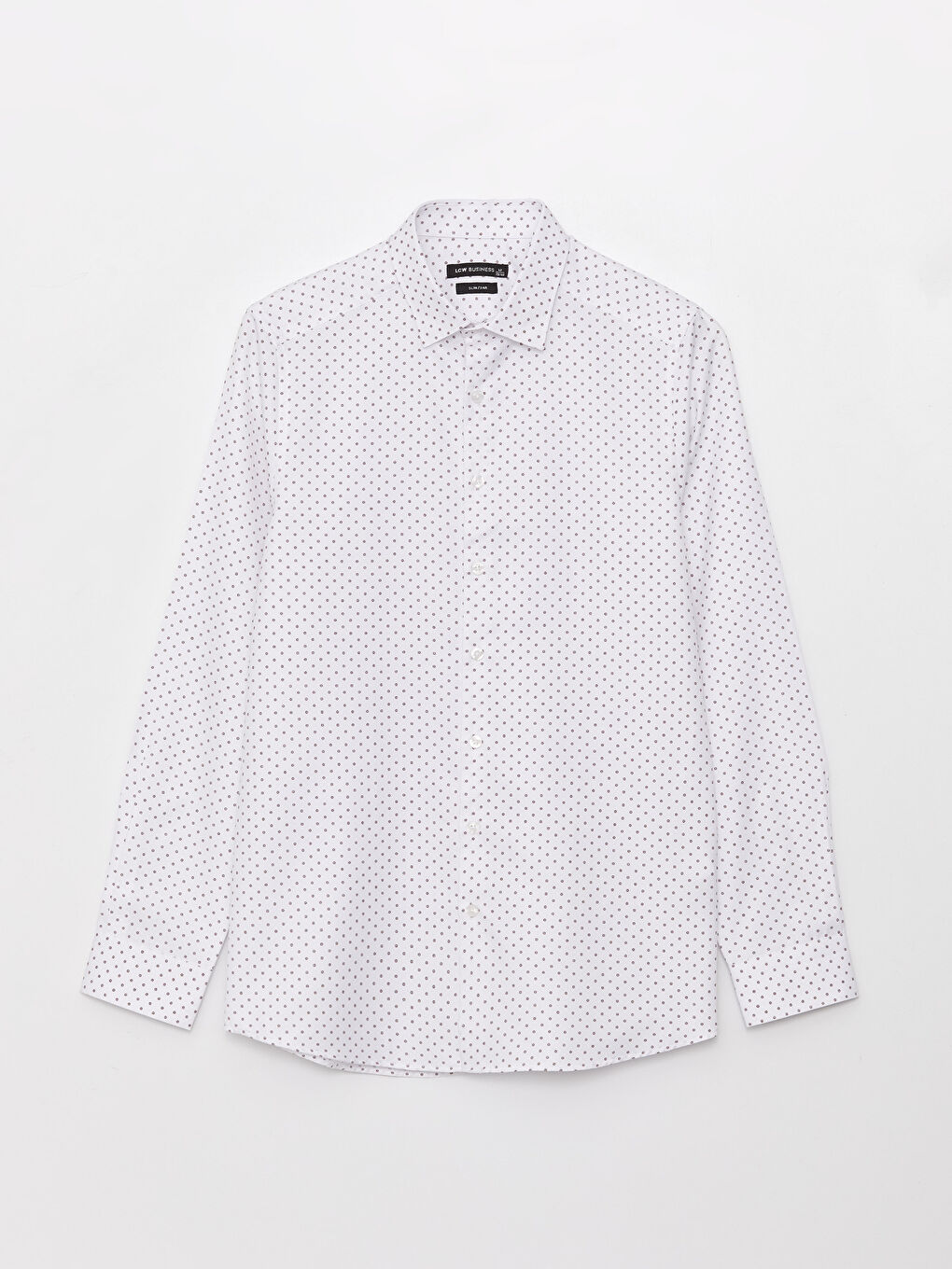 Bordo Slim Fit Uzun Kollu Poplin Erkek Gömlek-5