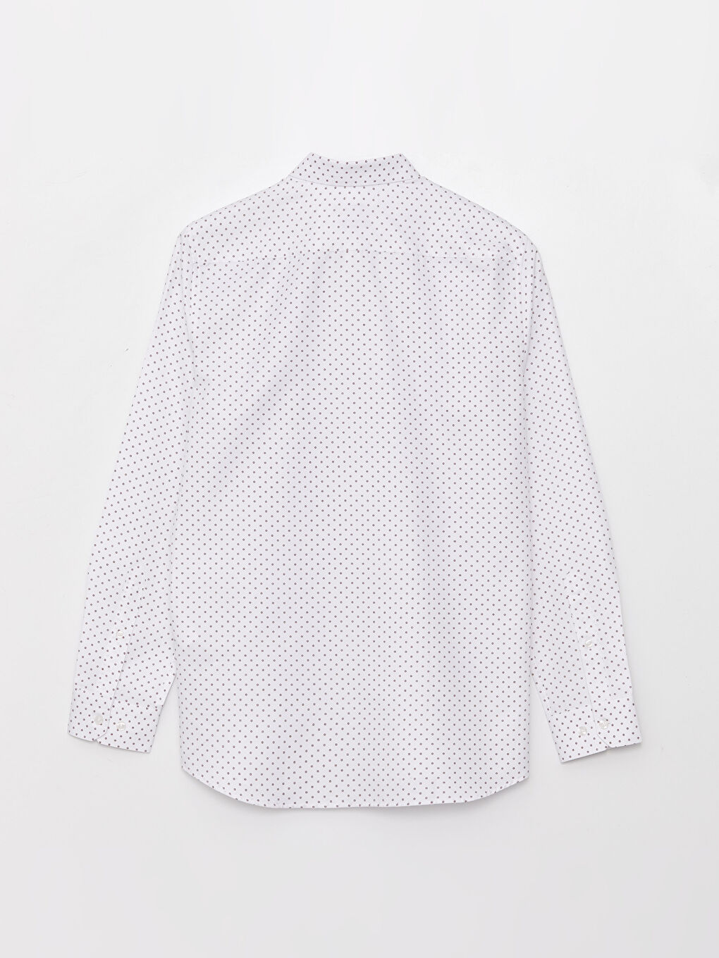 Bordo Slim Fit Uzun Kollu Poplin Erkek Gömlek-6