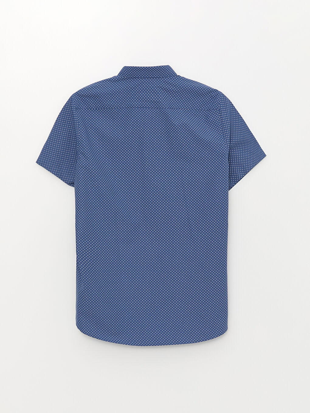 Ерлерге арналған тар пішім қысқа жең принтті жейде-6