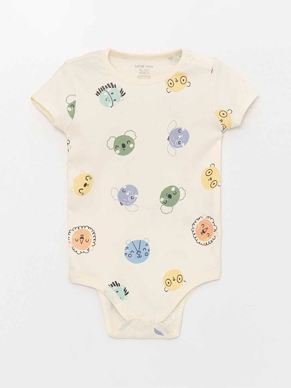 Turkuaz Bisiklet Yaka Kısa Kollu Erkek Bebek Çıtçıtlı Body 3'lü-2