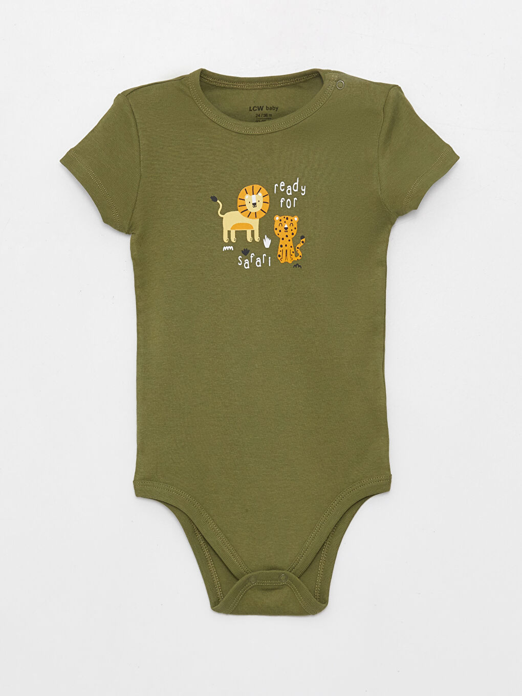 Crew Neck Short Sleeve Printed Baby Boy Bodysuit with Snap Crotch 2-Pack-1