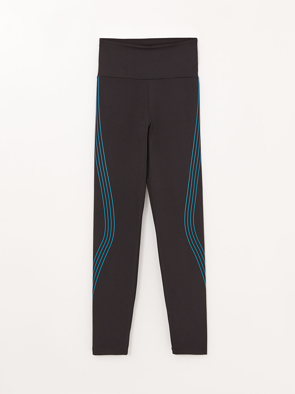 Women's Elastic Waist Striped Sport Leggings -S3CR17Z8-CVL