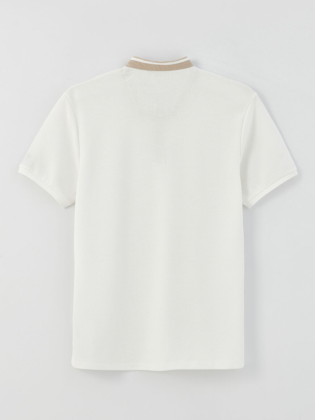 Футболка с воротником-стойкой и коротким рукавом для мужчин-6