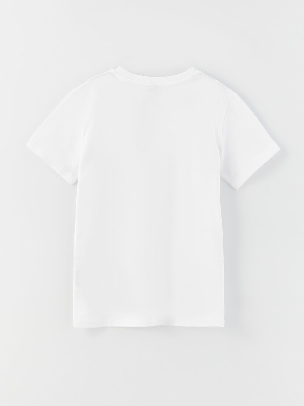 Beyaz Bisiklet Yaka Kısa Kollu Atatürk Baskılı Erkek Bebek Tişört-4