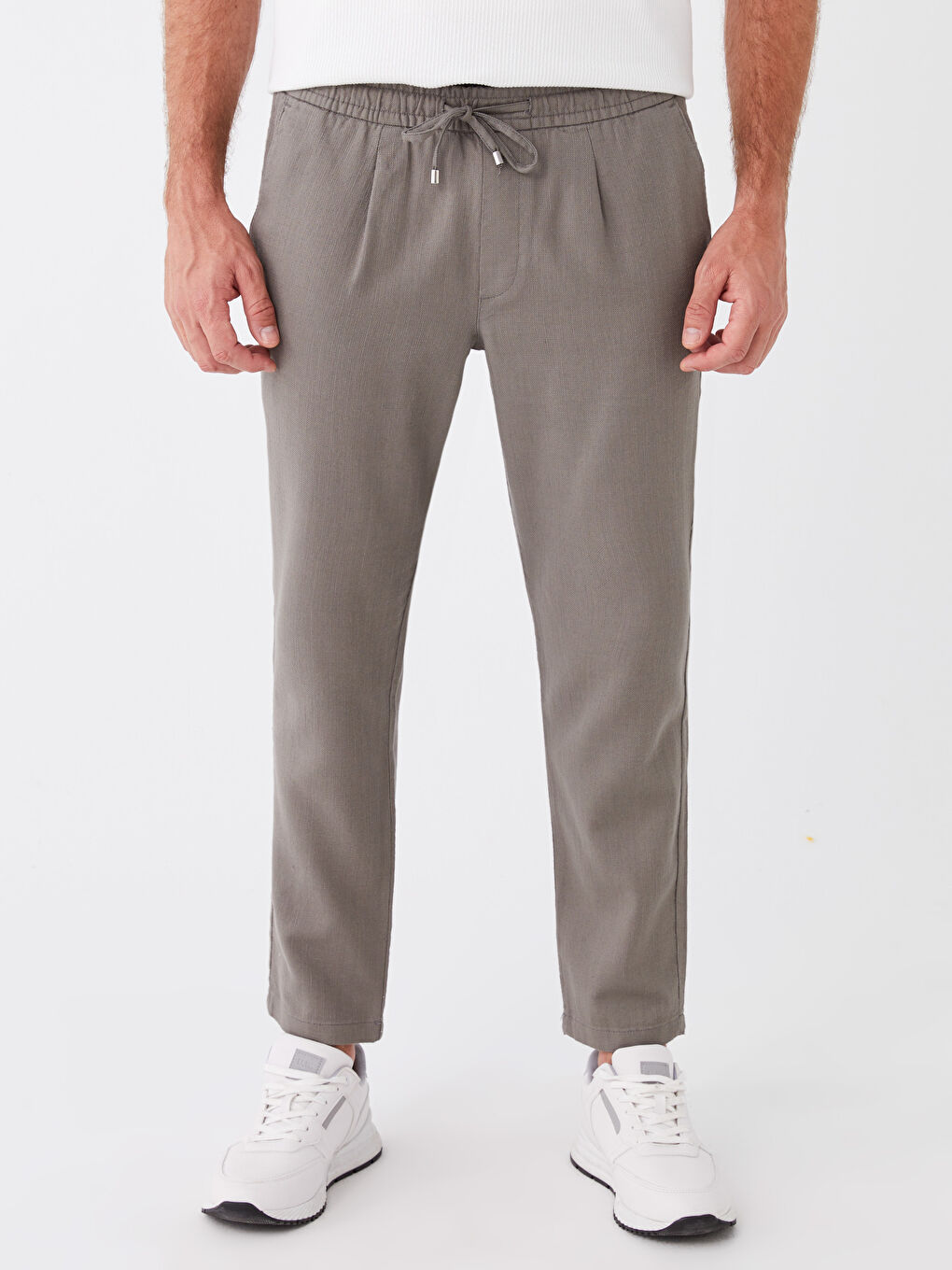 Haki Slim Fit Erkek Pantolon-2