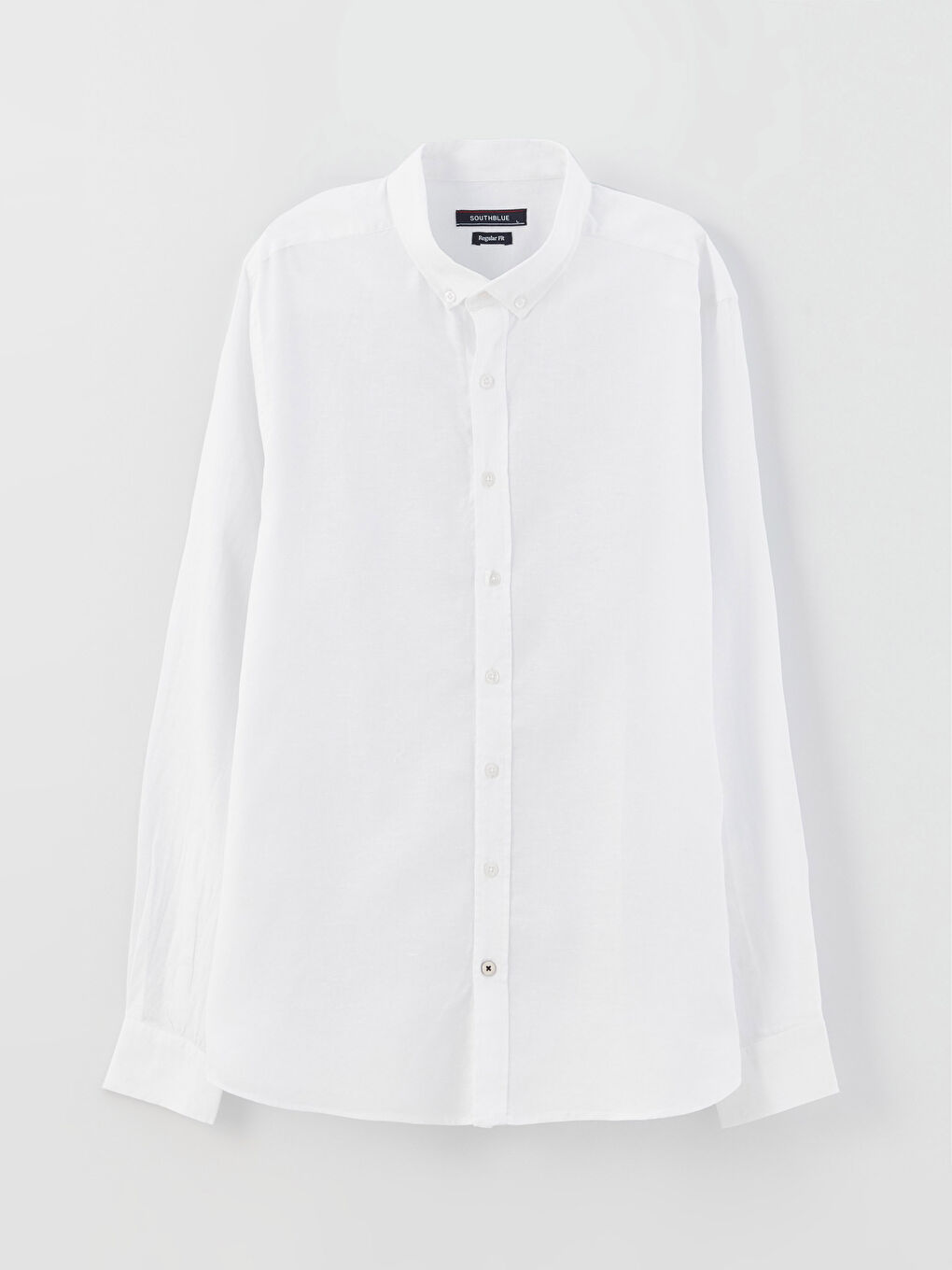 SOUTHBLUE Regular Fit Long Sleeve Linen Blended-Blend Men's Shirt -S3CR54Z8-R9J