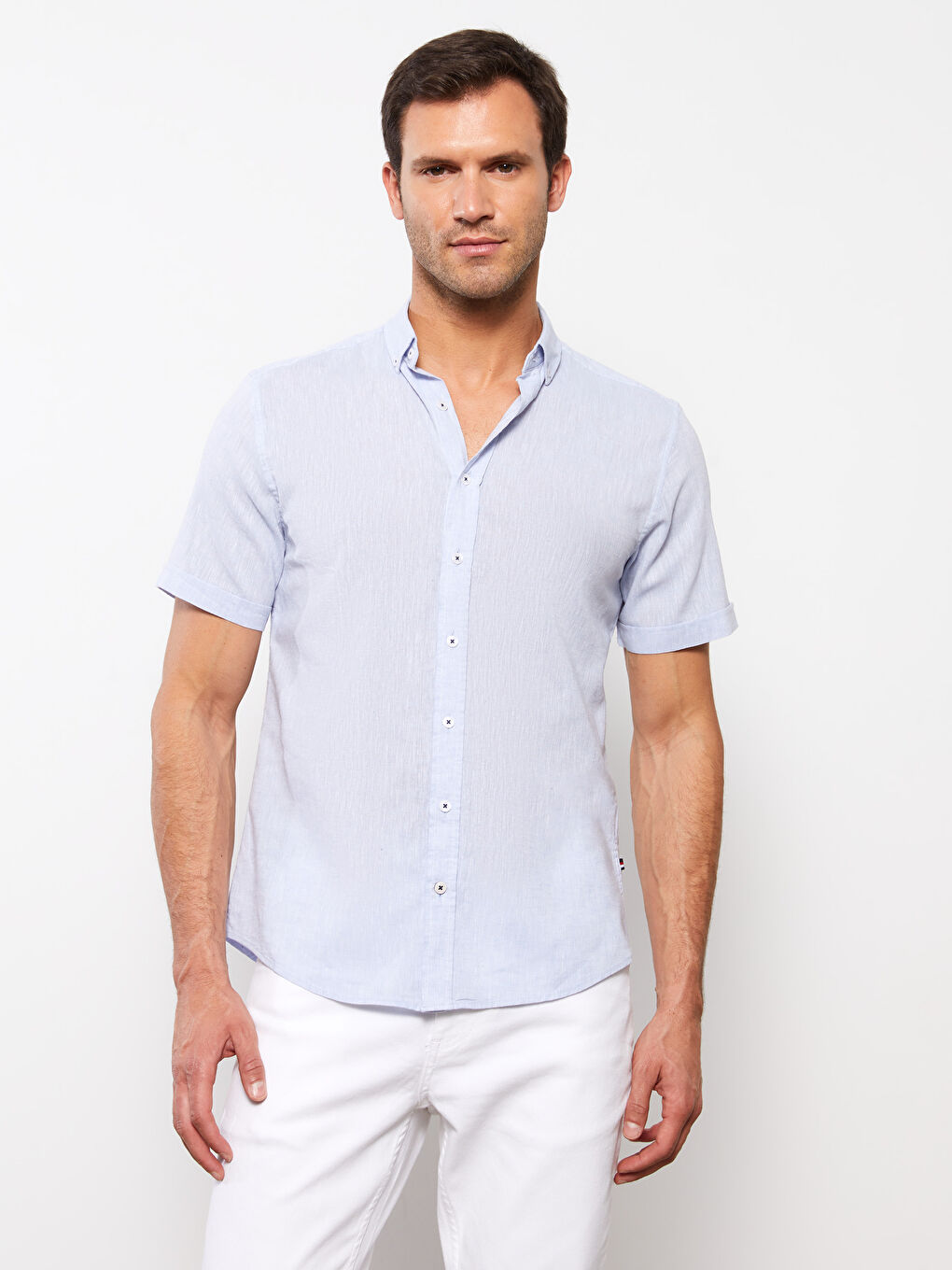 Regular Fit Short Sleeve Men's Shirt