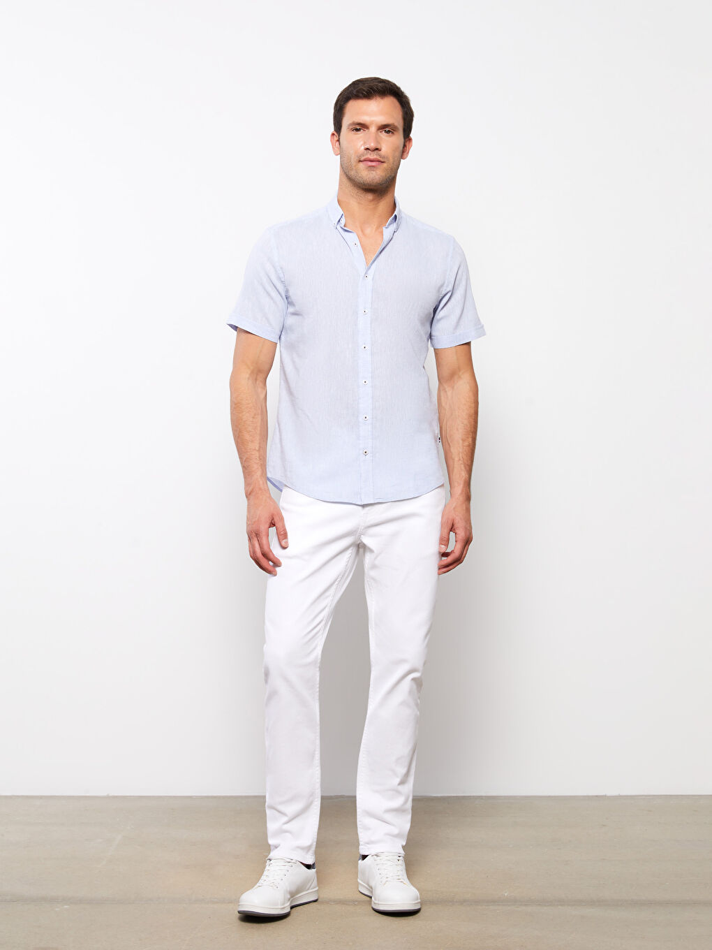 Regular Fit Short Sleeve Men's Shirt-2