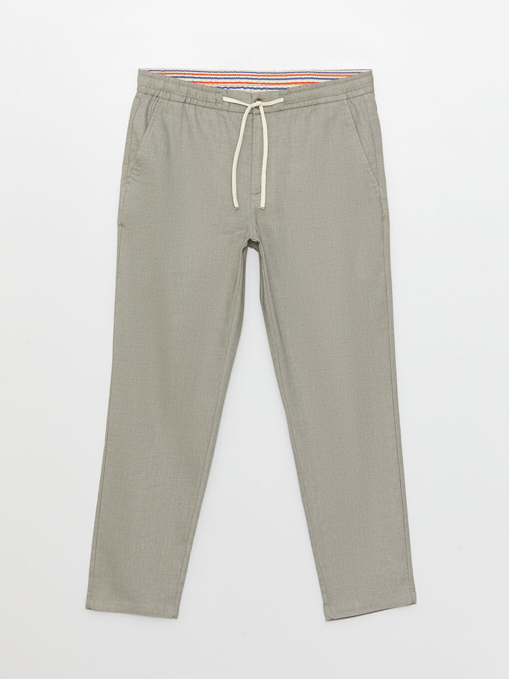 Брюки стандартного кроя из льняной смеси для мужчин-7