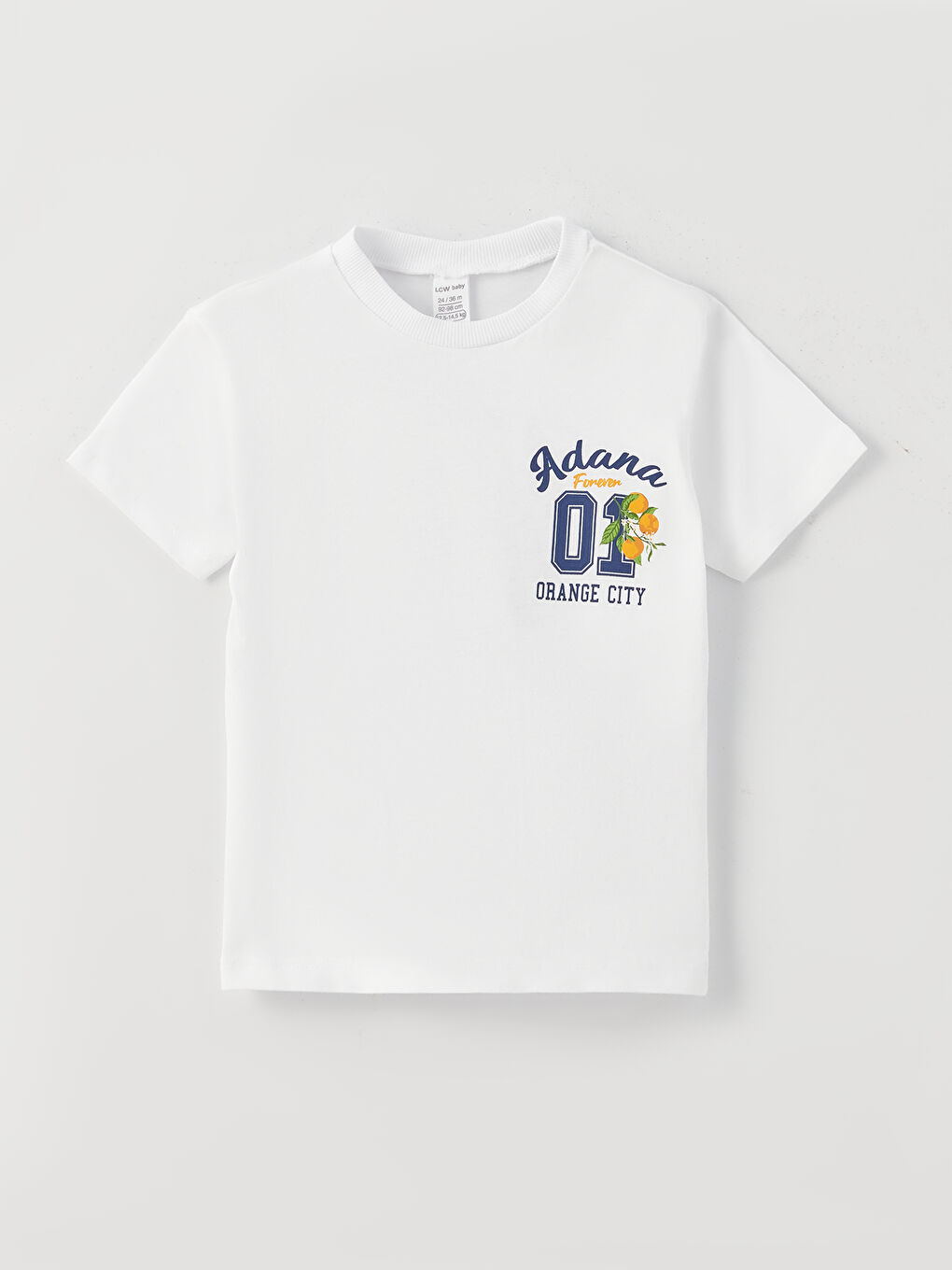 LC Waikiki Crew Neck Short Sleeve Printed Baby Boys' T-Shirt -S3CR83Z1-E5X
