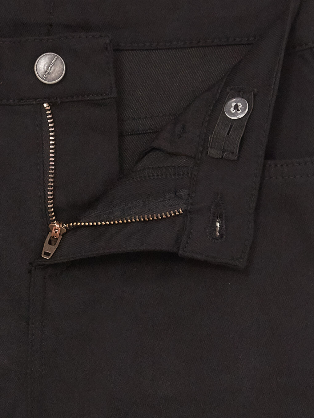 Siyah Beli Ayarlanabilir Lastikli Erkek Çocuk Pantolon-2