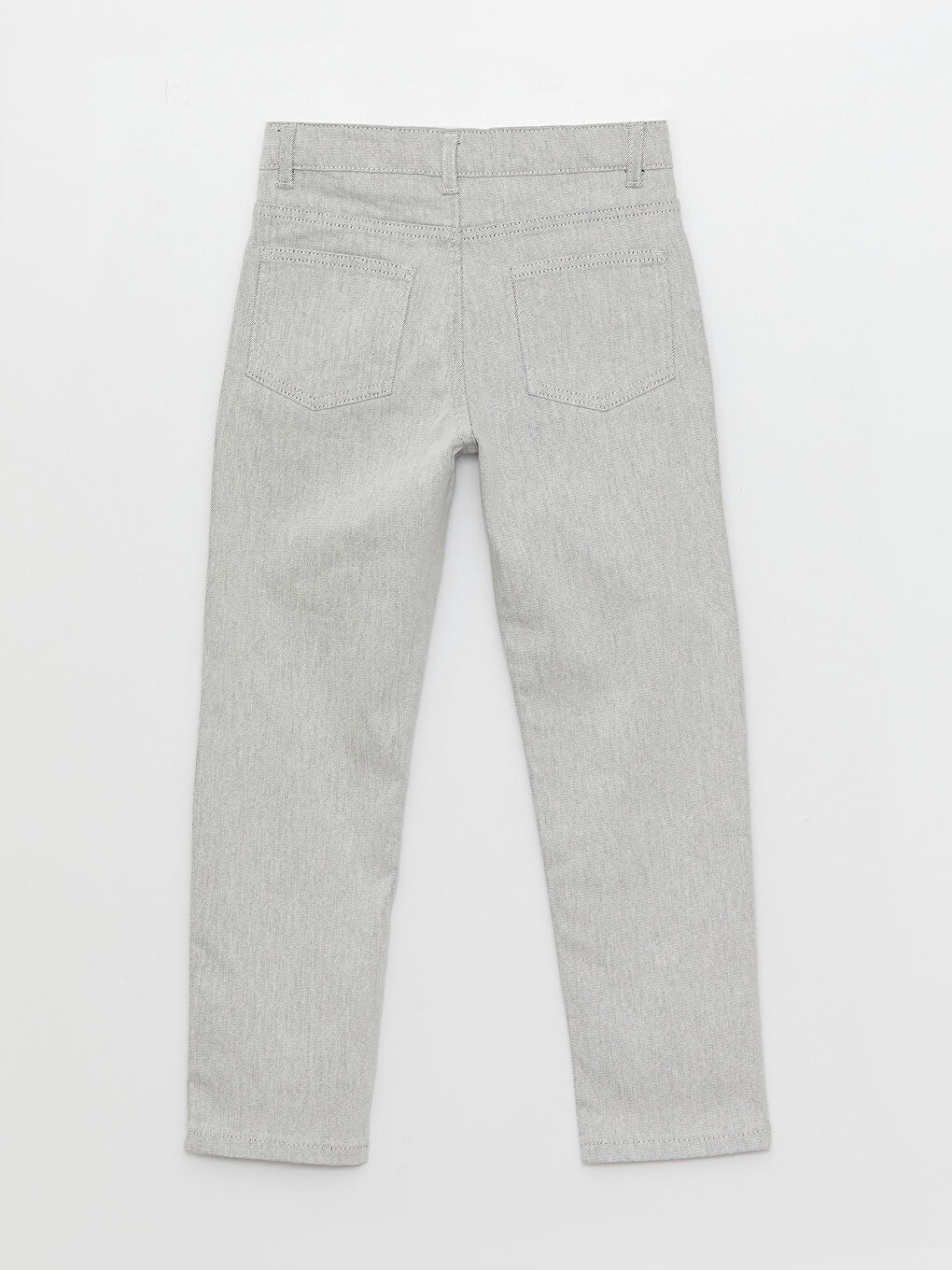 Gri Beli Ayarlanabilir Lastikli Erkek Çocuk Pantolon-4