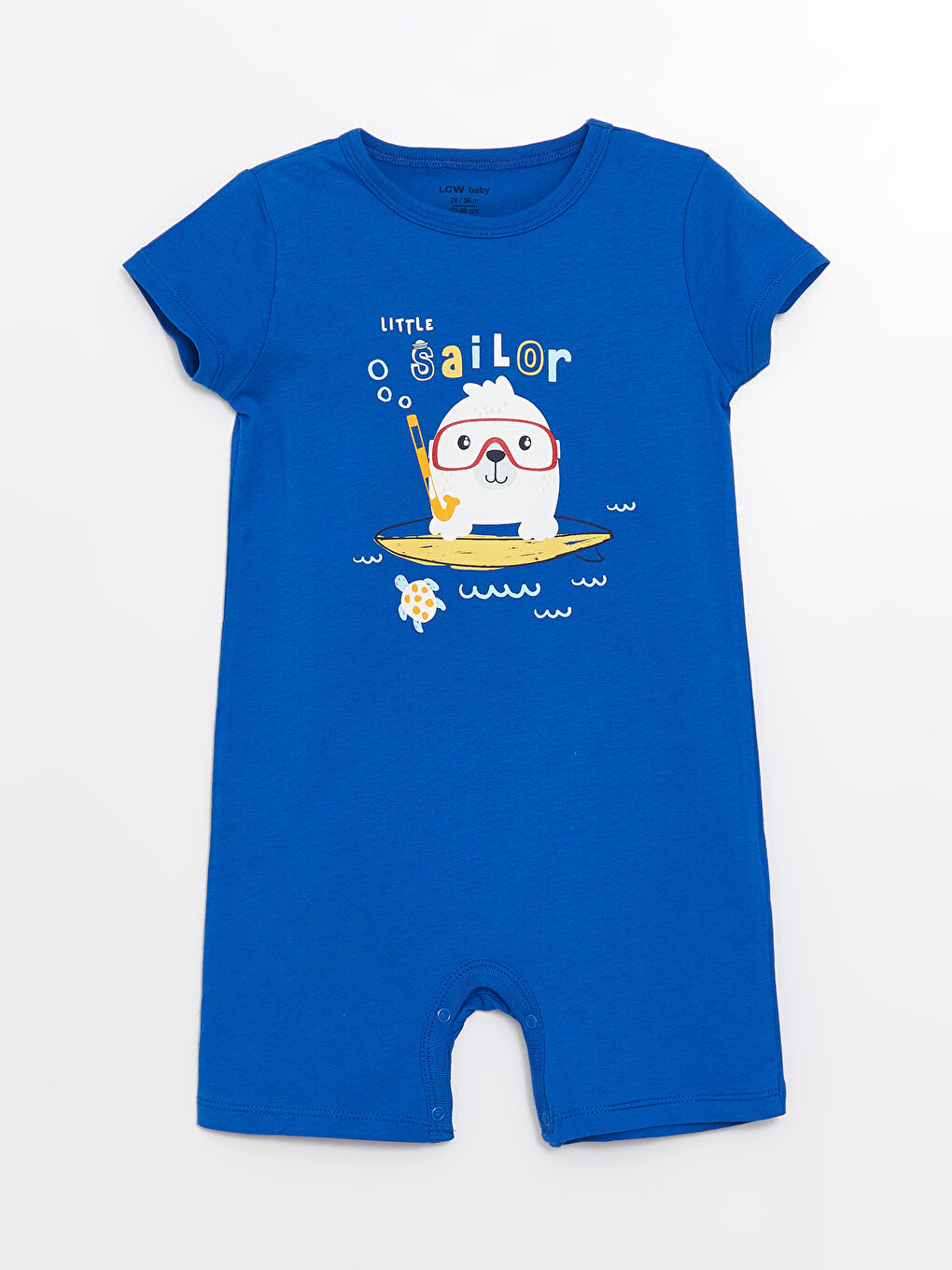 Crew Neck Printed Baby Boys' Jumpsuit 2 Pack-2